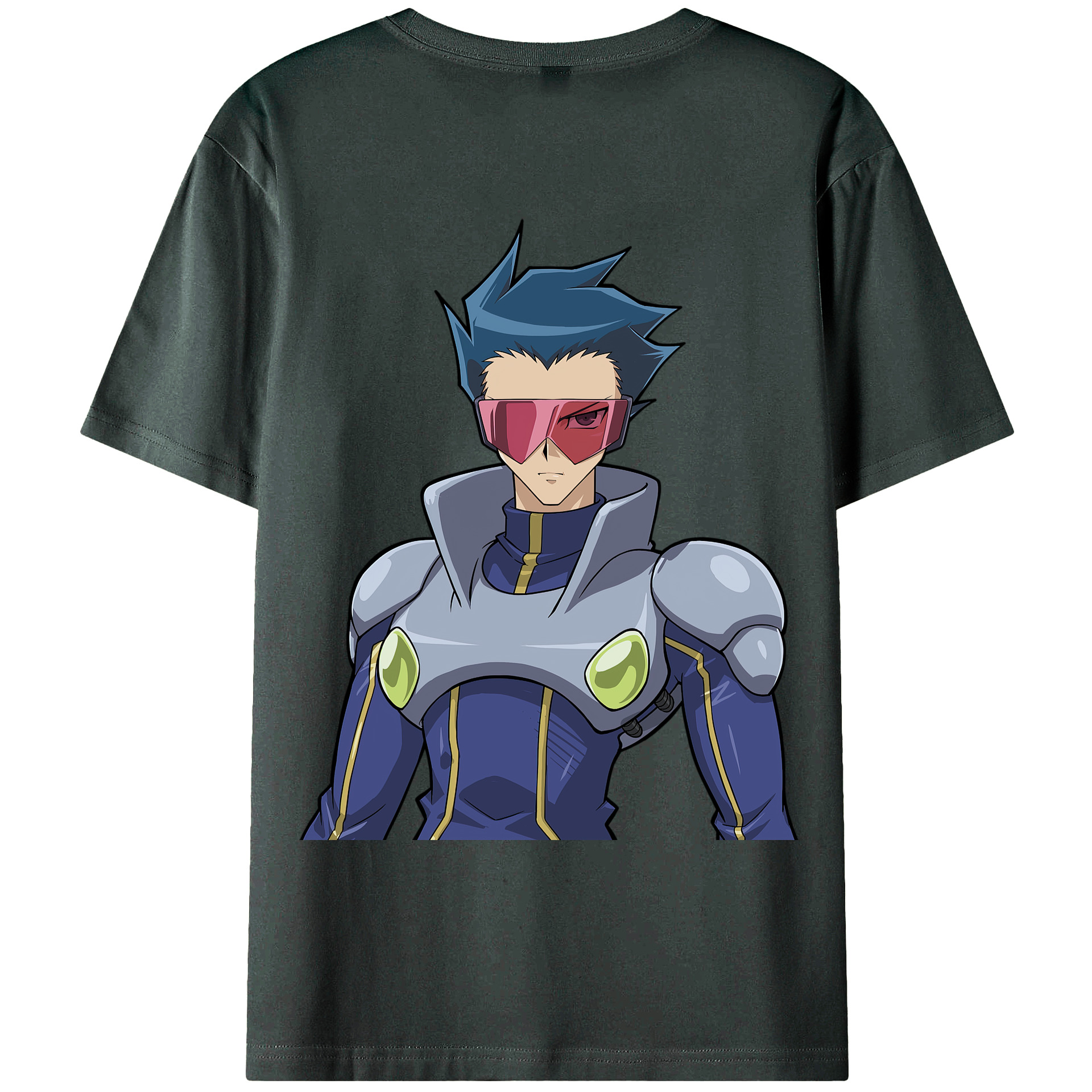 （画像用） 遊☆戯☆王 Yu-Gi-Oh! 綿100％ メンズ半袖Tシャツ（バックプリント） 通気性